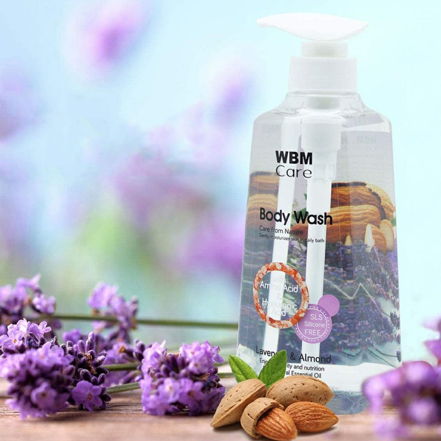 Beauty * | Hot Sale Wbm Care Lavender And Almond Body Wash 3 Pk.