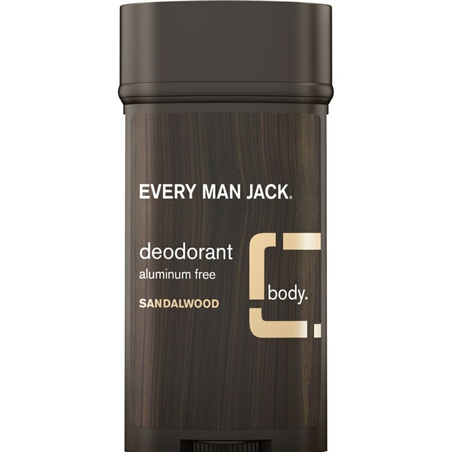 Beauty * | Top 10 Every Man Jack Sandalwood Deodorant 3 Oz.