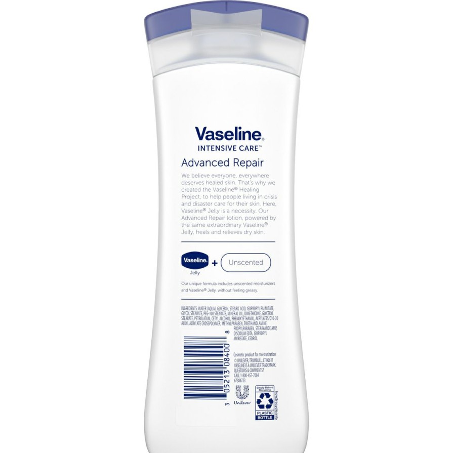 Beauty * | Deals Vaseline Advanced Repair Unscented Hand And Body Lotion