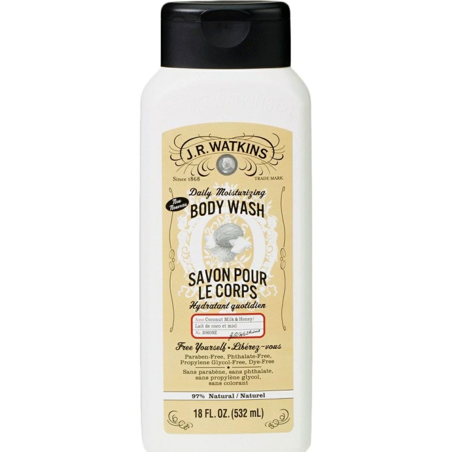 Beauty * | Brand New J.R. Watkins Coconut Milk And Honey Body Wash