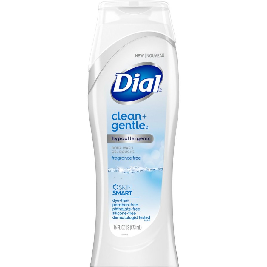 Beauty * | Brand New Dial Clean And Gentle Fragrance Free Body Wash 16 Oz.