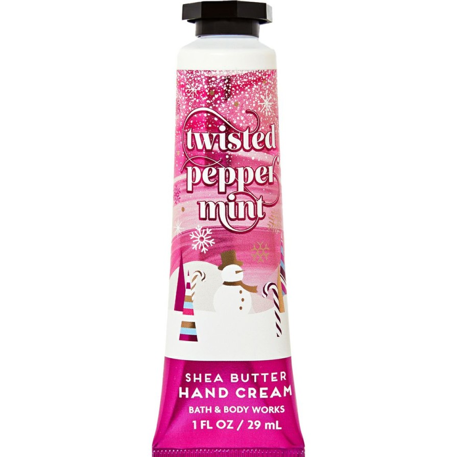 Beauty * | Hot Sale Bath & Body Works Holiday Traditions: Twisted Peppermint Hand Cream