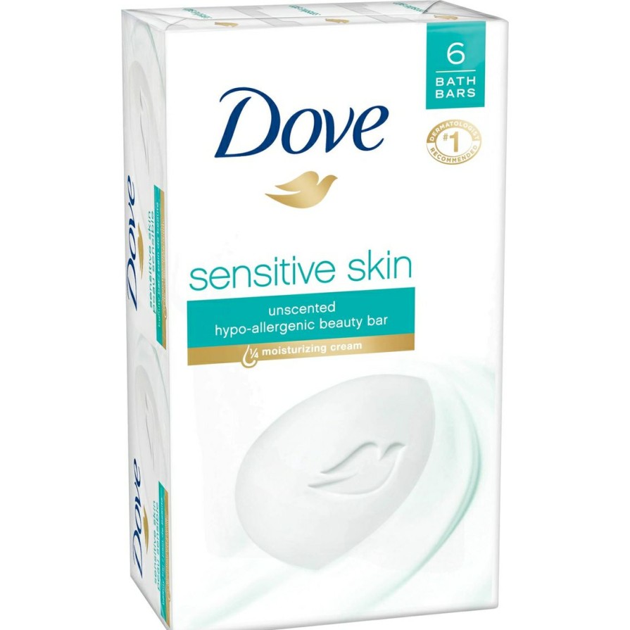 Beauty * | Flash Sale Dove Sensitive Skin Bar 6 Pk.