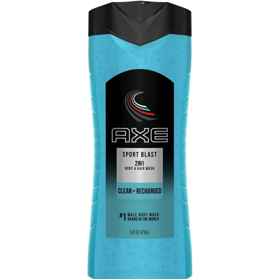 Beauty * | Best Sale Axe Sports Blast 2 In 1 Body Wash And Shampoo 16 Oz.