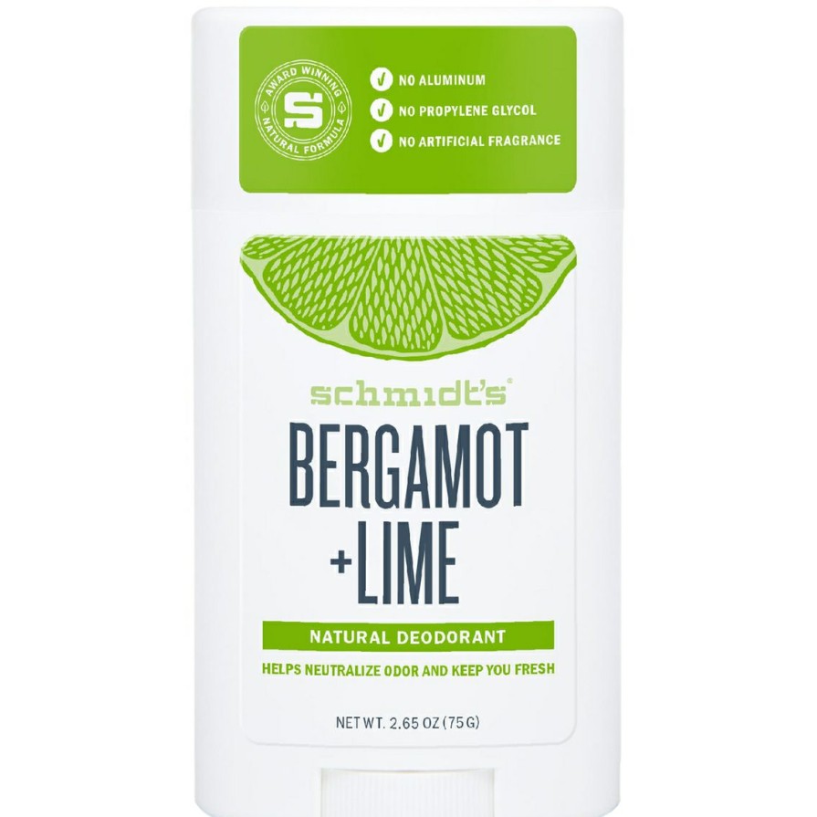 Beauty * | Best Pirce Schmidt'S Bergamot And Lime Aluminum Free Natural Deodorant Stick, 2.65 Oz