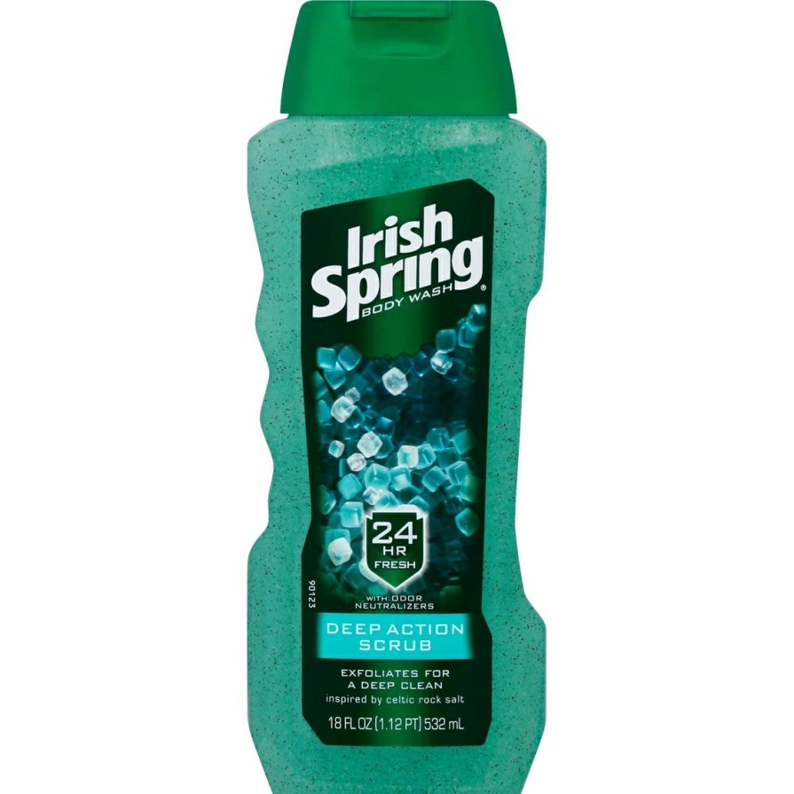 Beauty * | Best Pirce Irish Spring Deep Action Scrub Body Wash 18 Oz.