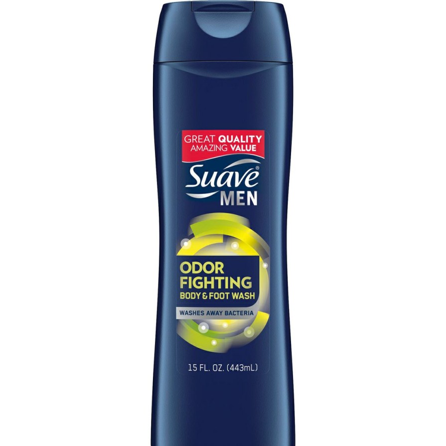 Beauty * | Best Reviews Of Suave Men Odor Fighting Body + Foot Wash 2 In 1