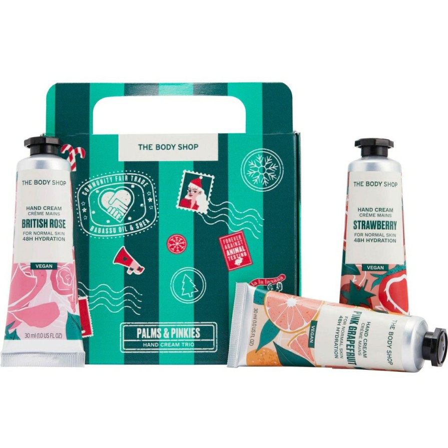 Beauty * | Deals The Body Shop Palms & Pinkies Hand Cream Trio