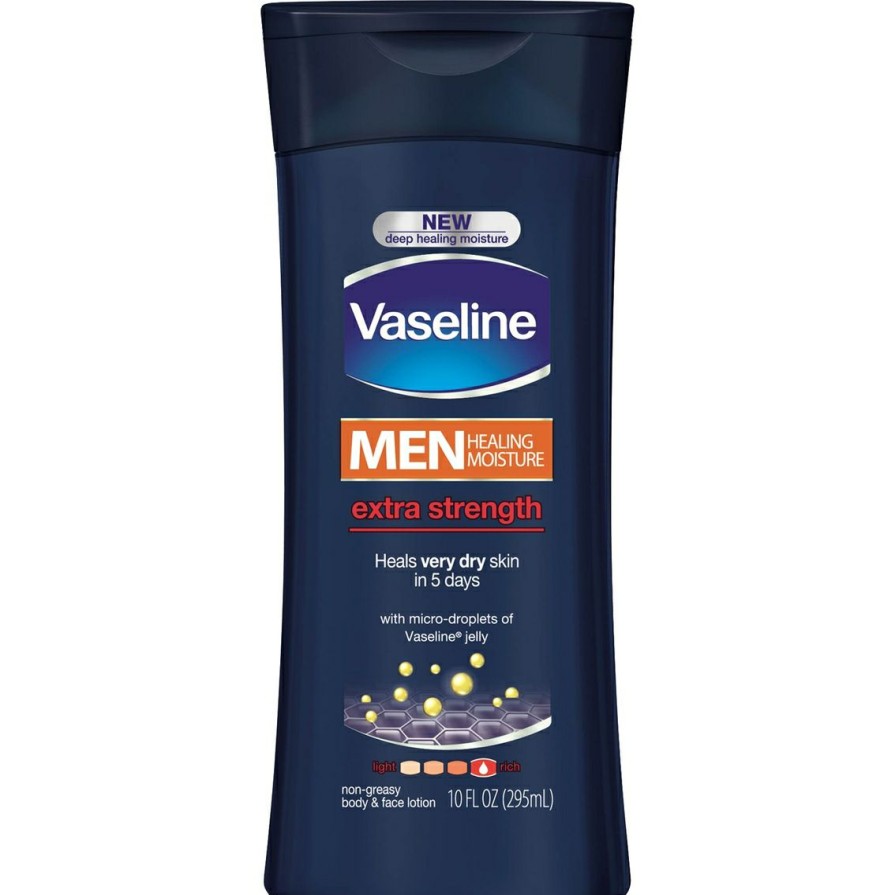 Beauty * | Cheap Vaseline Men Healing Moisture Extra Strength Lotion 10 Oz.