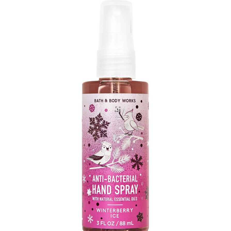 Beauty * | Best Sale Bath & Body Works Snow Beautiful Winterberry Ice Hand Sanitizer Spray 3 Oz.