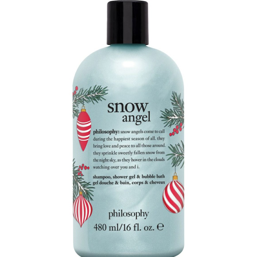 Beauty * | New Philosophy Snow Angel Sweetly Fallen Snow Shampoo, Shower Gel & Bubble Bath