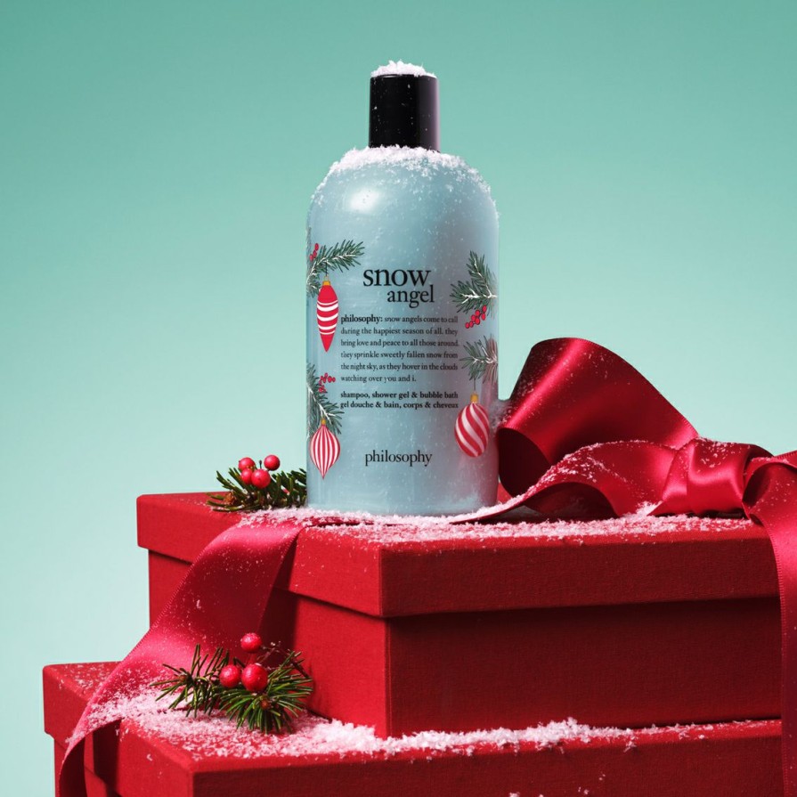 Beauty * | New Philosophy Snow Angel Sweetly Fallen Snow Shampoo, Shower Gel & Bubble Bath