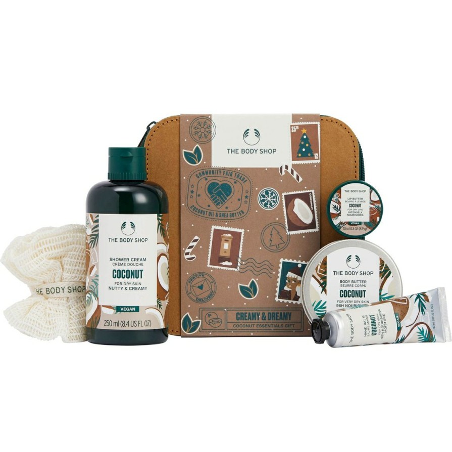 Beauty * | Outlet The Body Shop Creamy And Dreamy Coconut Essentials 5 Pc. Gift Set