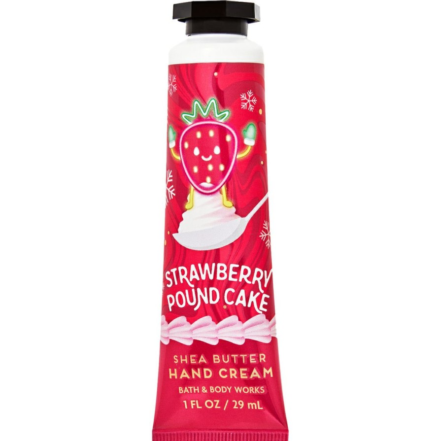 Beauty * | Discount Bath & Body Works Merry & Bright: Strawberry Poundcake Hand Cream