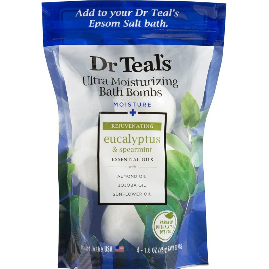 Beauty * | Outlet Dr Teal'S Eucalyptus And Spearmint Ultra Moisturizing Bath Bombs