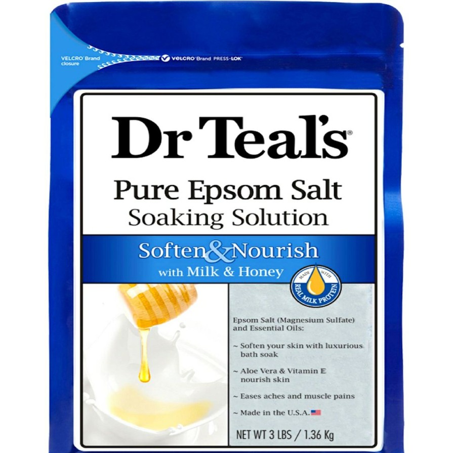 Beauty * | Coupon Dr Teal'S Epsom Salts Soaking Solution In Milk And Honey 3 Lb.