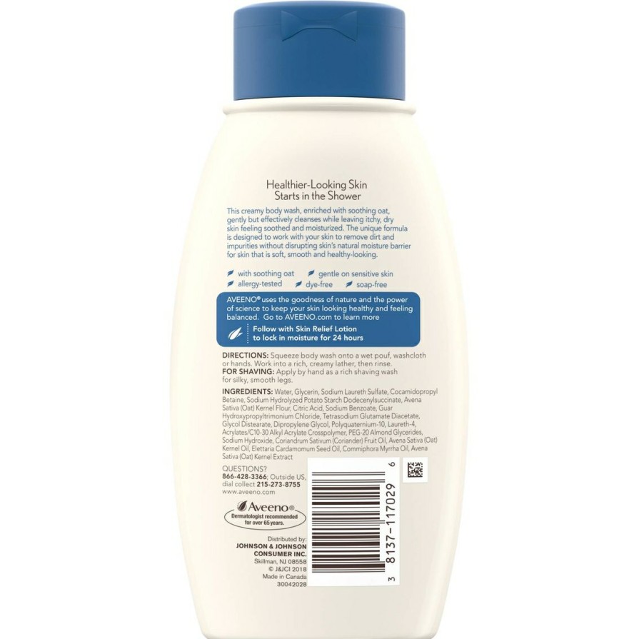 Beauty * | Deals Aveeno Skin Relief Body Wash 12 Oz.