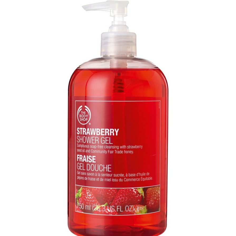 Beauty * | Hot Sale The Body Shop Strawberry Shower Gel 8.4 Oz.