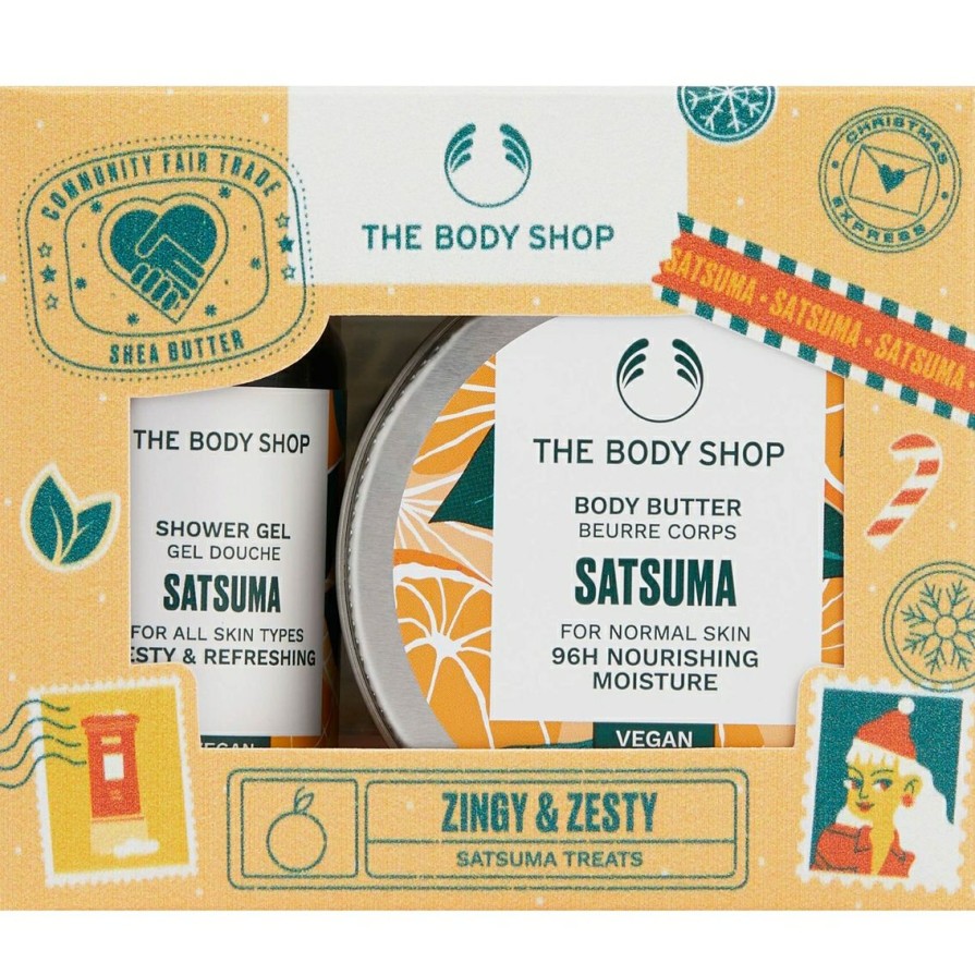 Beauty * | Budget The Body Shop Zingy And Zesty Satsuma Treats 2 Pc. Gift Set