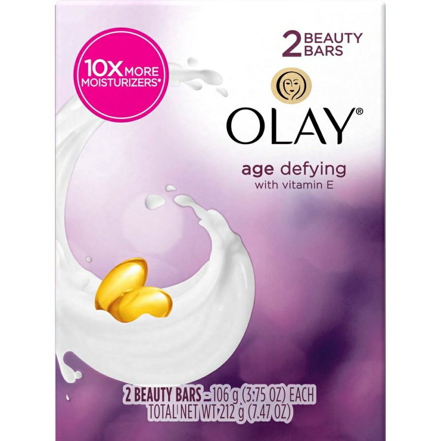 Beauty * | Flash Sale Olay Ultra Age Defying With Vitamin E Beauty Bar Soap, 2 Bars