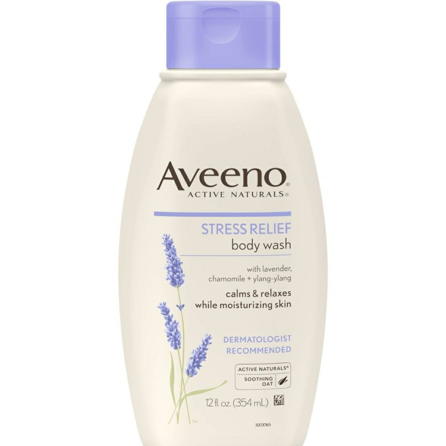 Beauty * | Discount Aveeno Stress Relief Body Wash 12 Oz.