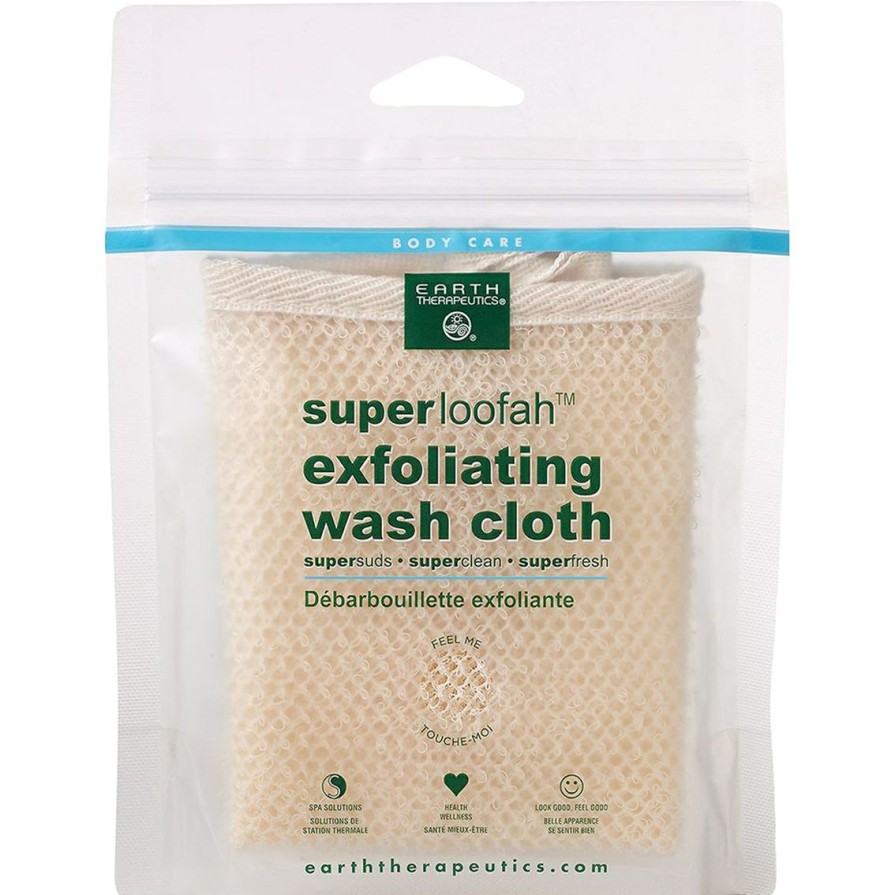 Beauty * | Best Reviews Of Earth Therapeutics Super Loofah Exfoliating Wash Cloth