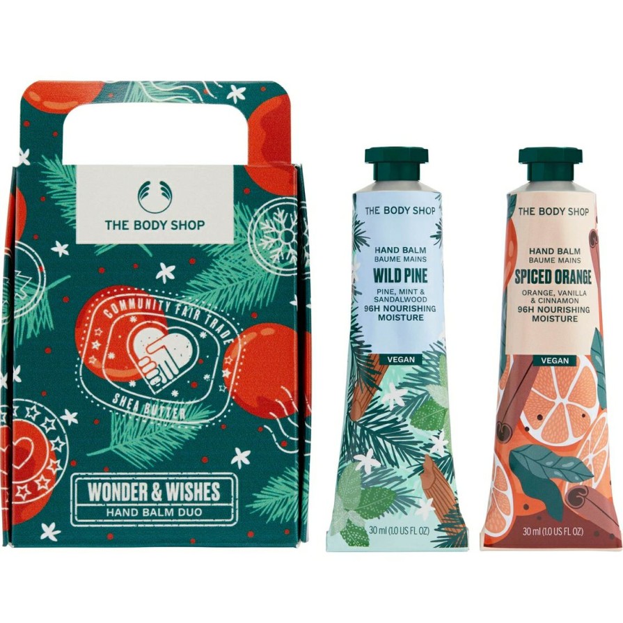 Beauty * | Brand New The Body Shop Wonder & Wishes Hand Balm Duo Gift Set