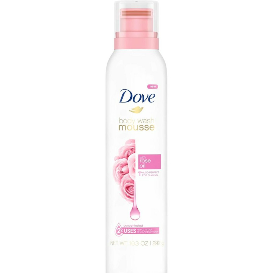 Beauty * | Coupon Dove With Rose Oil Body Wash Mousse 10.3 Oz.