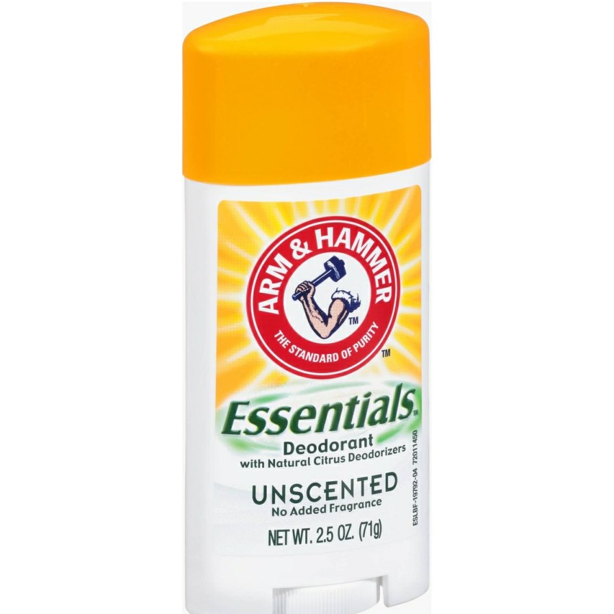 Beauty * | New Arm & Hammer Essentials Natural Unscented Deodorant 2.5 Oz.