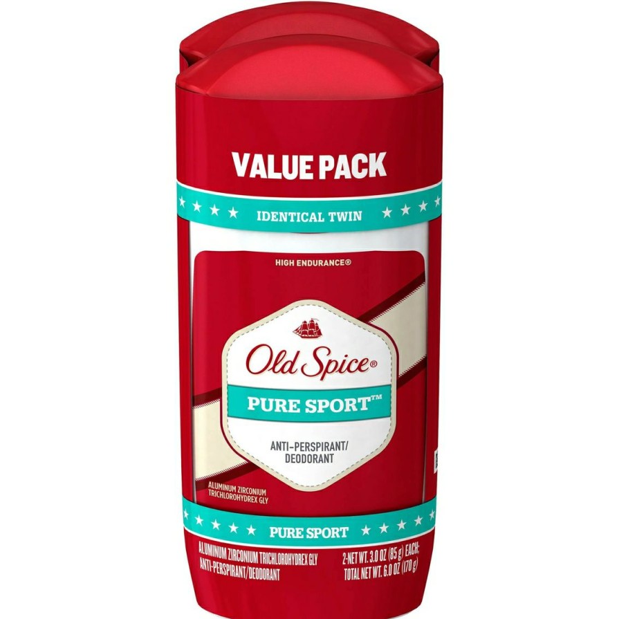 Beauty * | Coupon Old Spice High Endurance Pure Sport Anti Perspirant And Deodorant Twin Pack