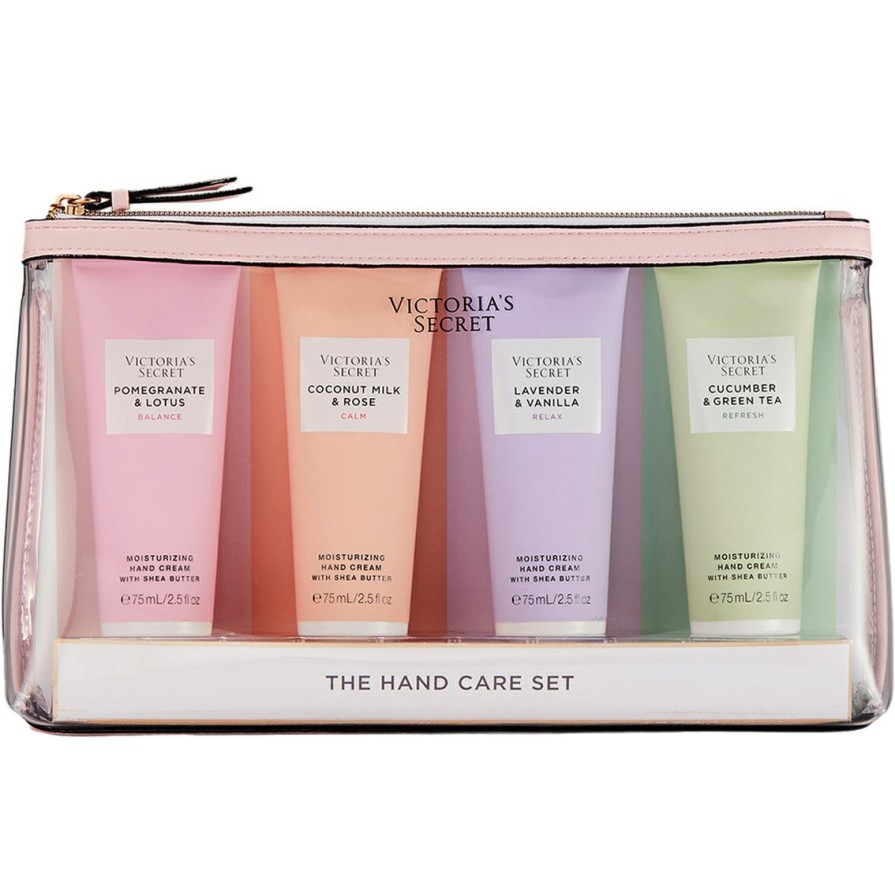 Beauty * | Brand New Victoria'S Secret Natural Beauty Mini Hand Cream 4 Pc. Coffret Set