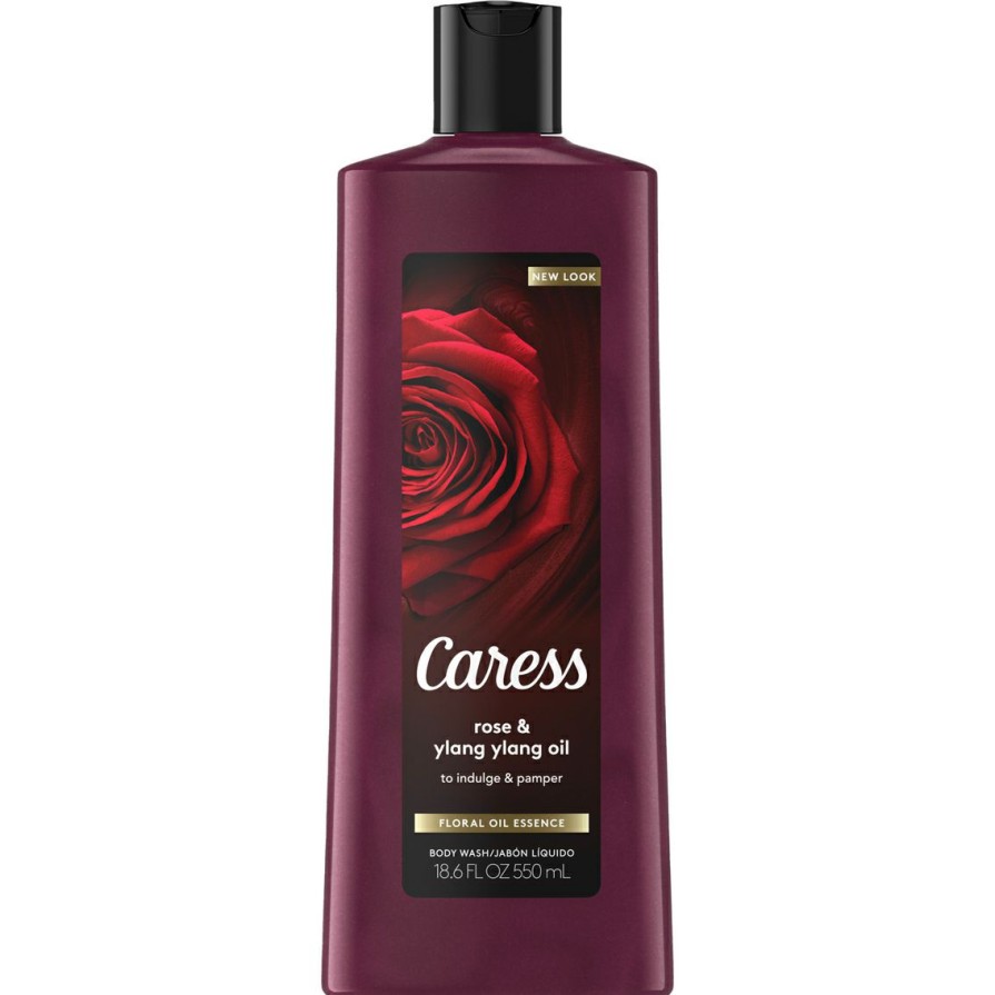 Beauty * | Hot Sale Caress Rose And Ylang Ylang Floral Oil Essence Body Wash 18.6 Oz.