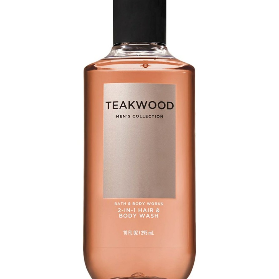 Beauty * | Deals Bath & Body Works Men'S Teakwood 2 In 1 Shower Gel