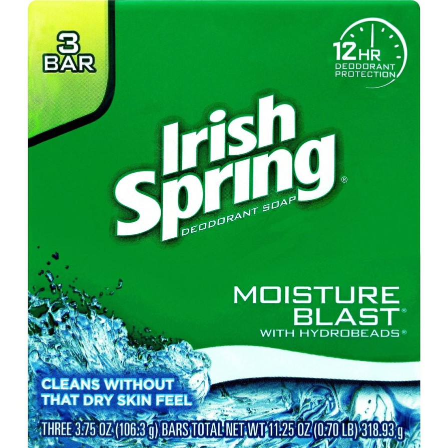 Beauty * | Coupon Irish Spring Moisture Blast Deodorant Bath Bar, 3 Pk.