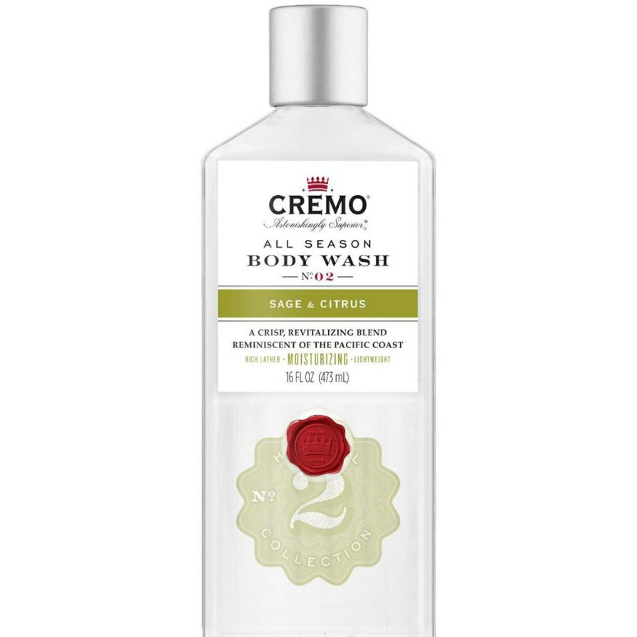 Beauty * | Best Reviews Of Cremo Sage And Citrus Body Wash 16 Oz.