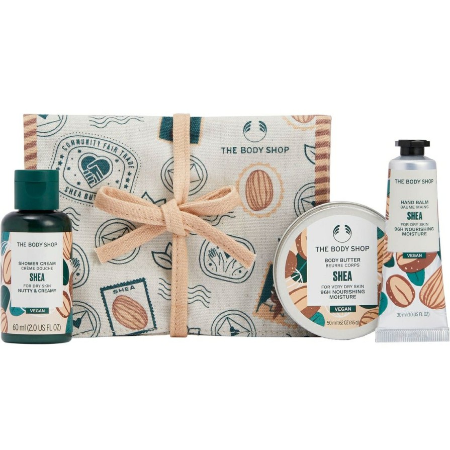 Beauty * | New The Body Shop Nutty And Nourishing Shea Mini 3 Pc. Gift Set