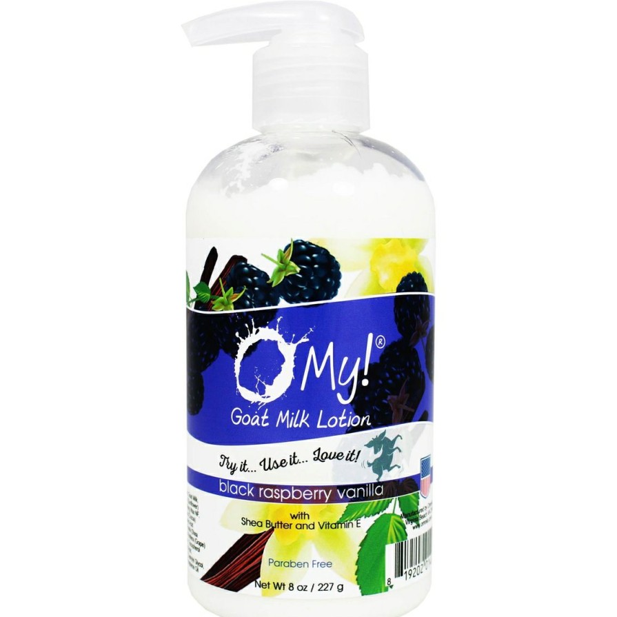 Beauty * | Buy O My! Goat Milk Lotion 8 Oz., Black Raspberry Vanilla