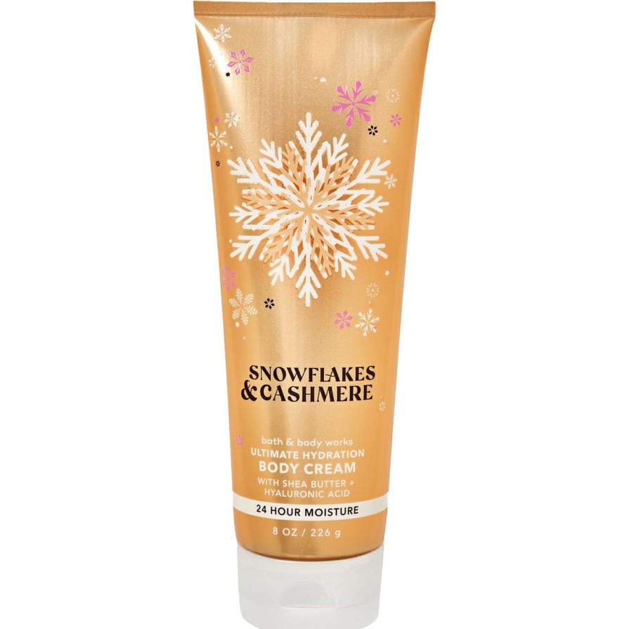 Beauty * | Cheap Bath & Body Works Snow Beautiful: Snowflakes And Cashmere Body Cream