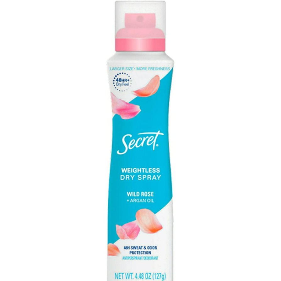 Beauty * | Best Pirce Secret Dry Spray Antiperspirant Deodorant, Wild Rose And Argan Oil, 4.1 Oz.