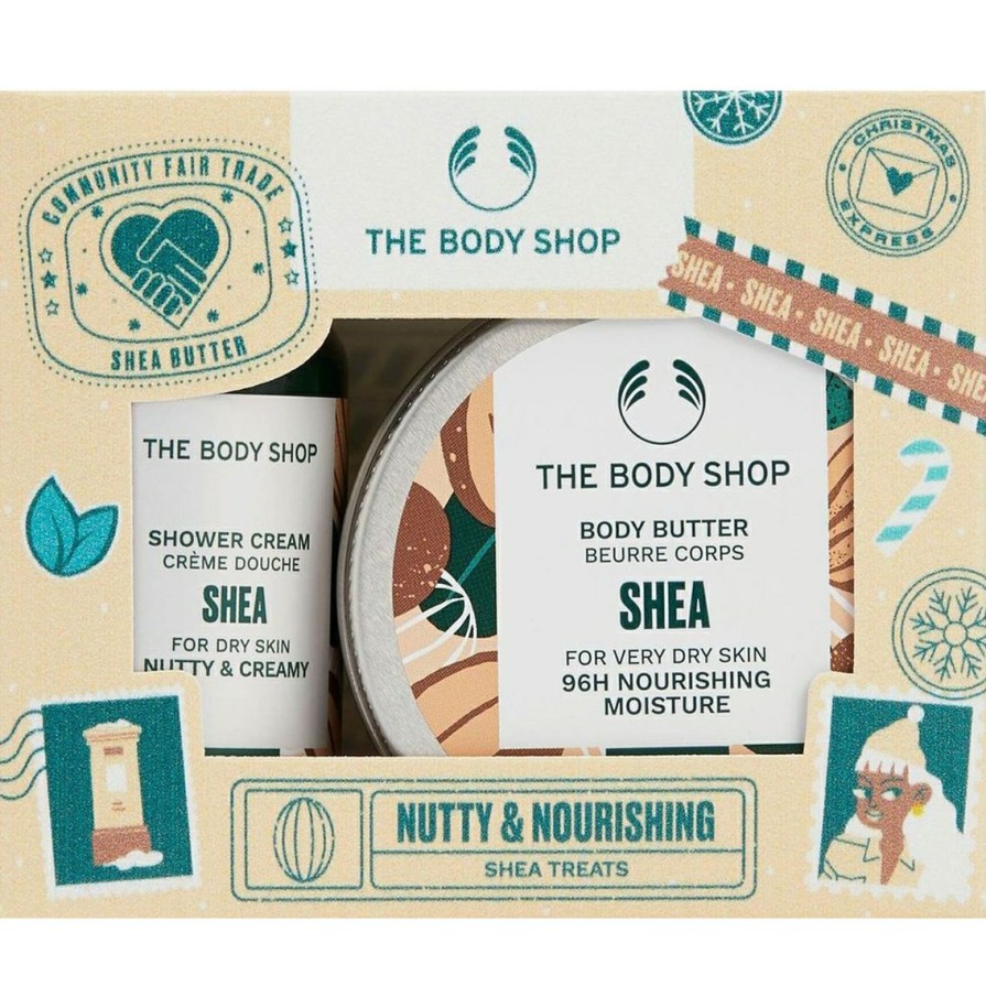 Beauty * | Flash Sale The Body Shop Nutty And Nourishing Shea Treats 2 Pc. Gift Set