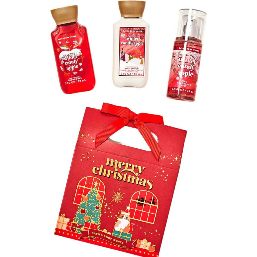 Beauty * | Best Sale Bath & Body Works Gft Winter Candy Apple Mini Box Set