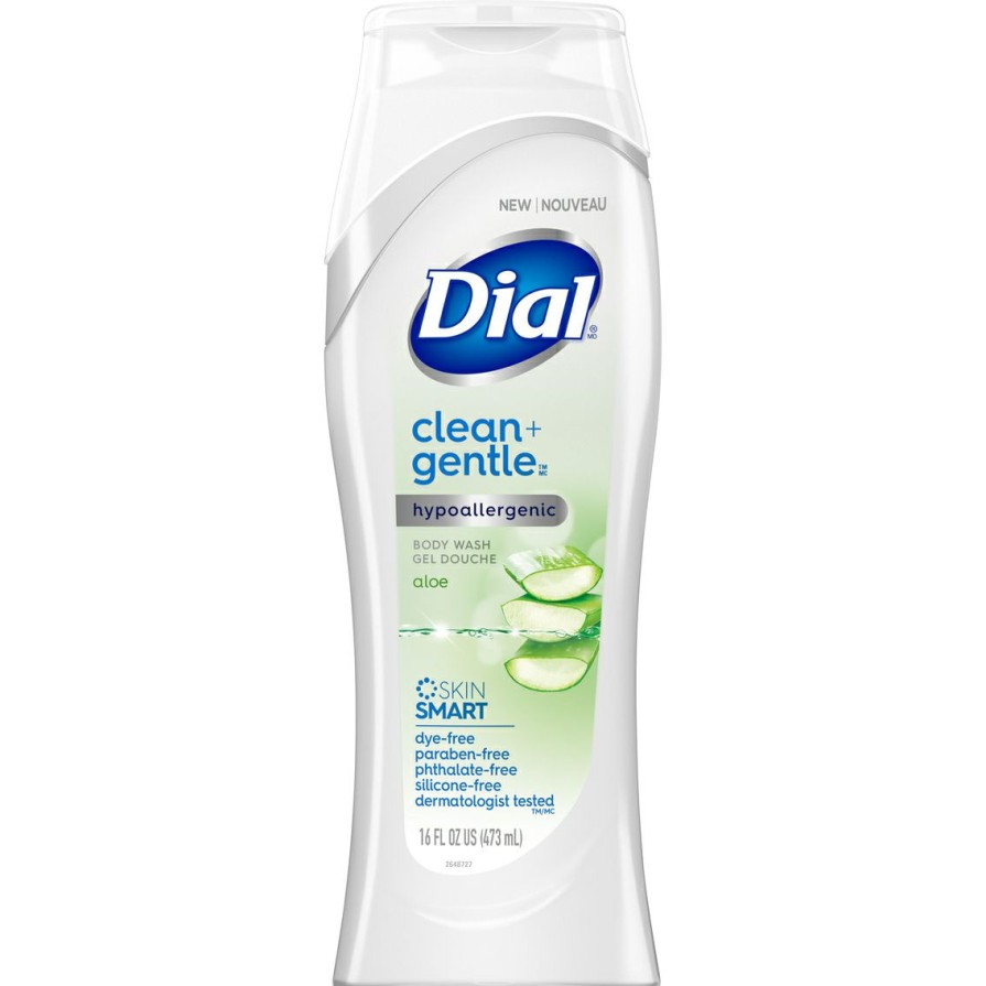 Beauty * | Brand New Dial Clean And Gentle Aloe Body Wash 16 Oz.