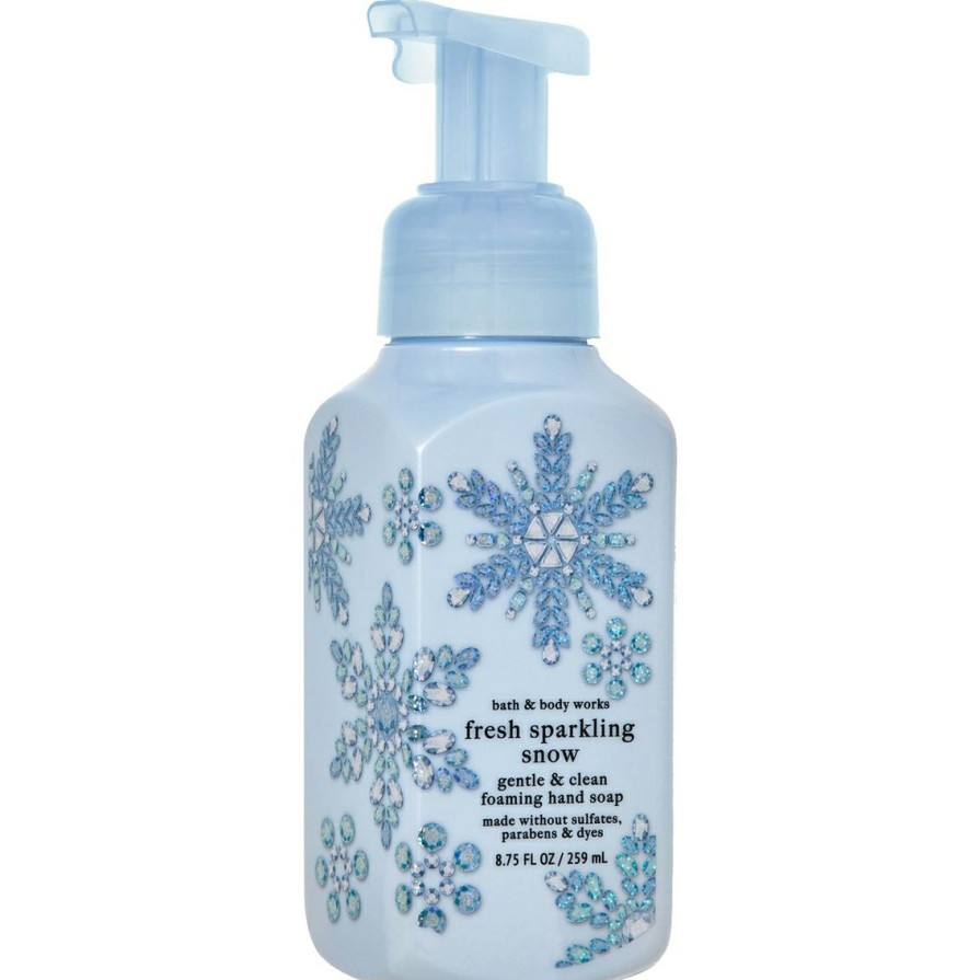 Beauty * | Top 10 Bath & Body Works Snow Beautiful Decor Foaming Soap Fresh Sparking Snow