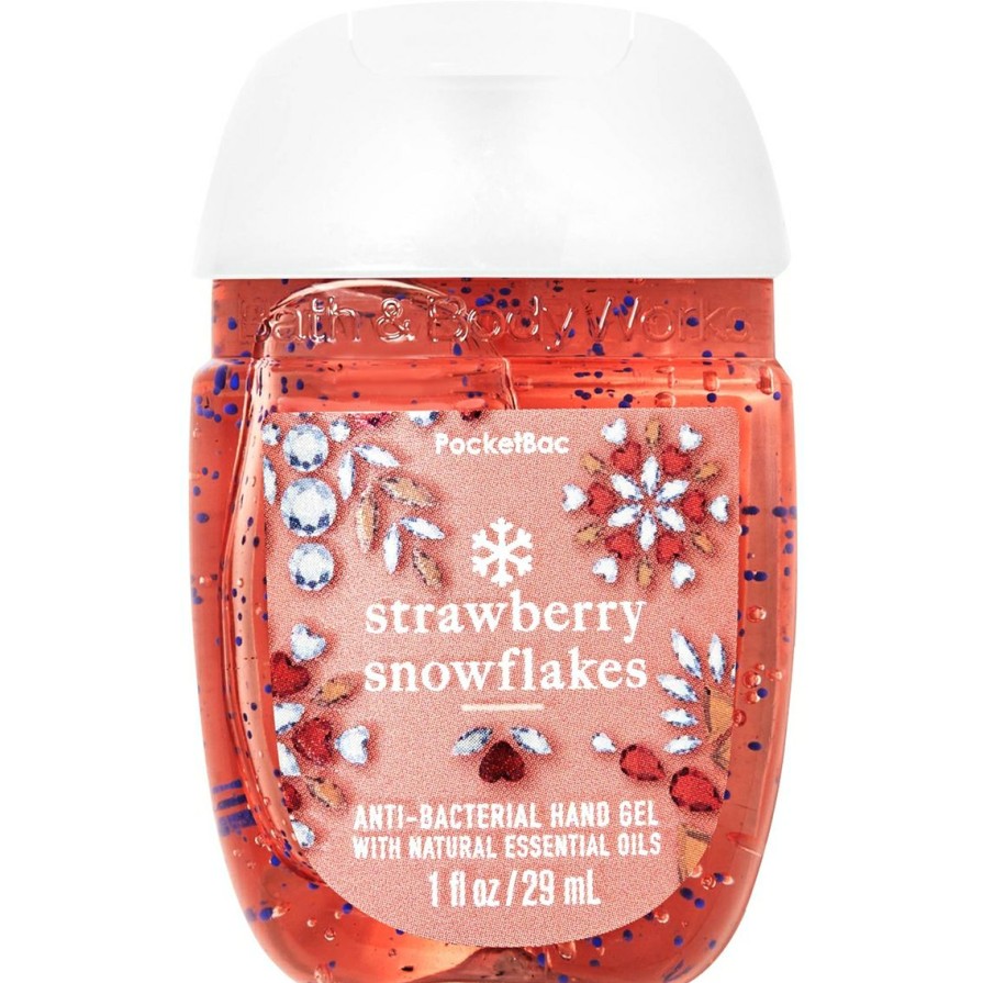 Beauty * | Promo Bath & Body Works Snow Beautiful Decor Strawberry Snowflakes Pocketbac