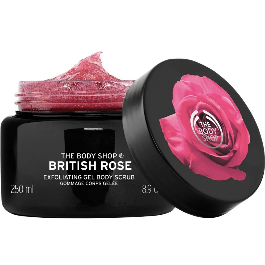 Beauty * | Cheap The Body Shop British Rose Exfoliating Gel Body Scrub