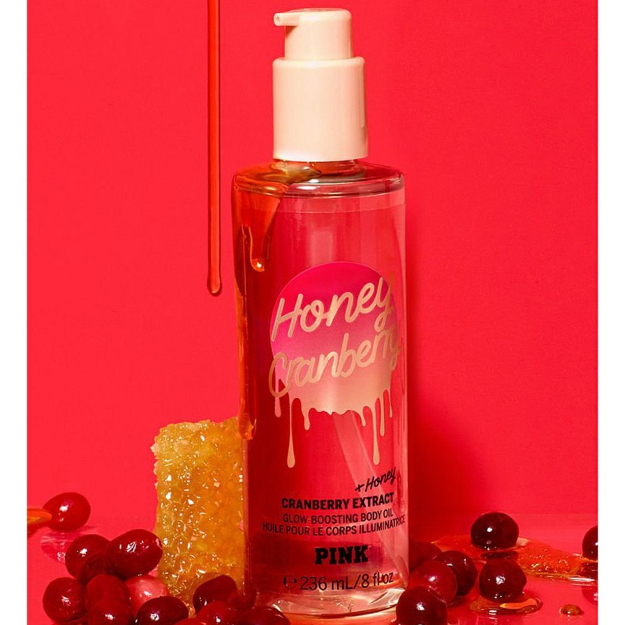 Beauty * | Best Reviews Of Victoria'S Secret Pink Honey Cranberry Body Oil 8 Oz.