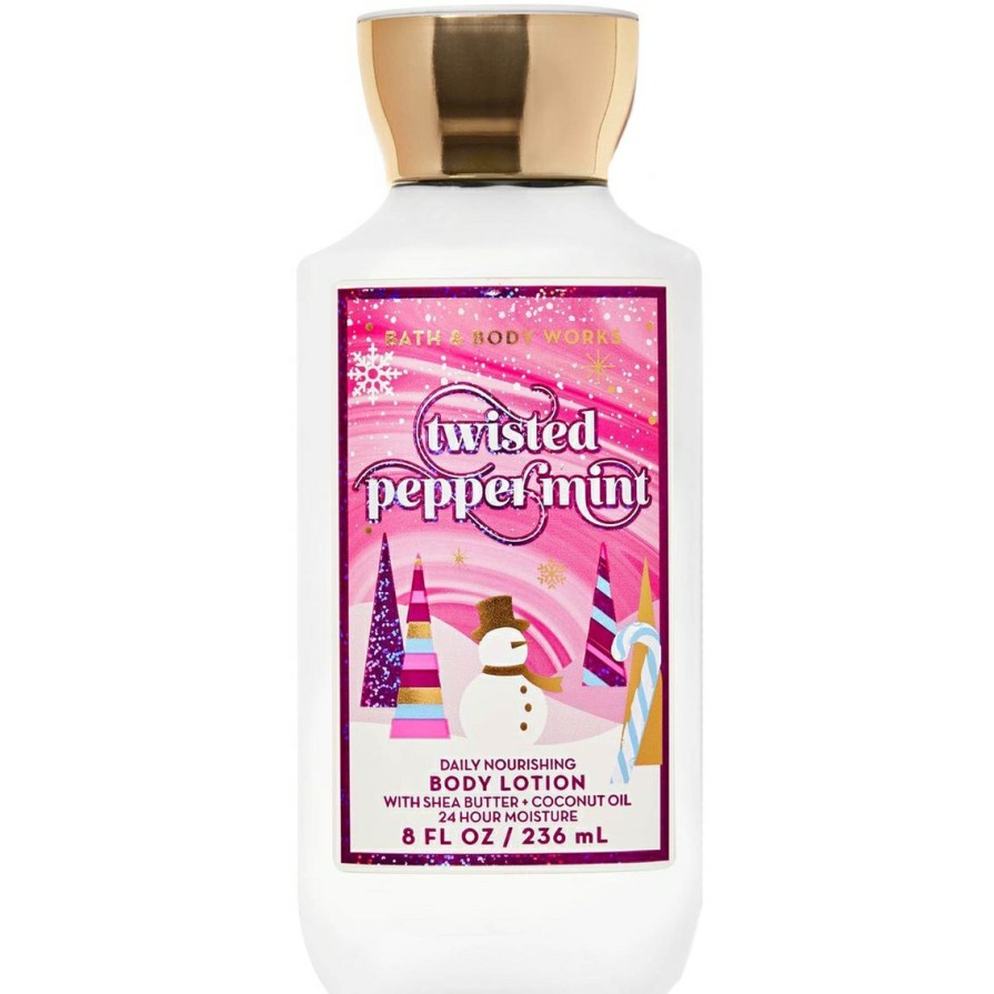 Beauty * | Discount Bath & Body Works Holiday Traditions: Twisted Peppermint Body Lotion