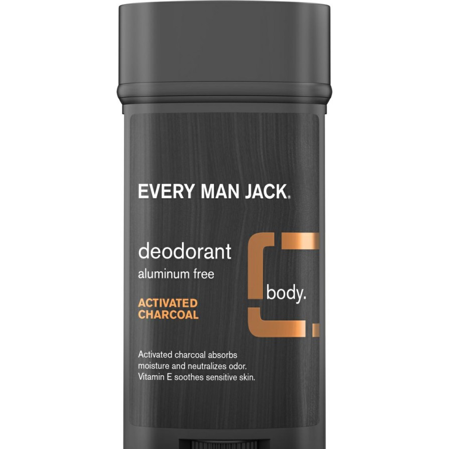 Beauty * | Outlet Every Man Jack Activated Charcoal Deodorant, 2.7 Oz.