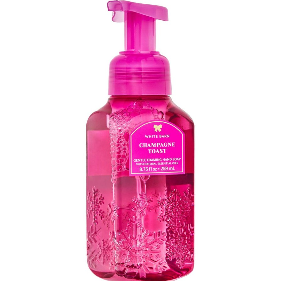 Beauty * | New Bath & Body Works Snowflake Tooled: Champagne Toast Foaming Soap