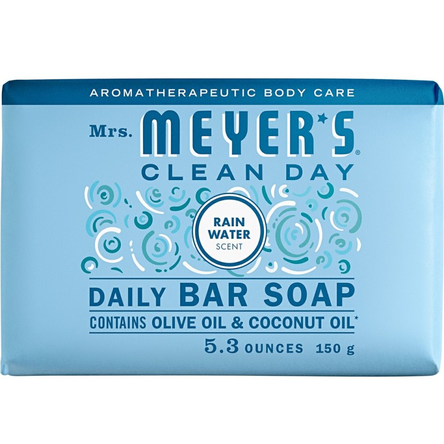 Beauty * | Coupon Mrs. Meyer'S Clean Day Rain Water Scent Bar Soap 5.3 Oz.